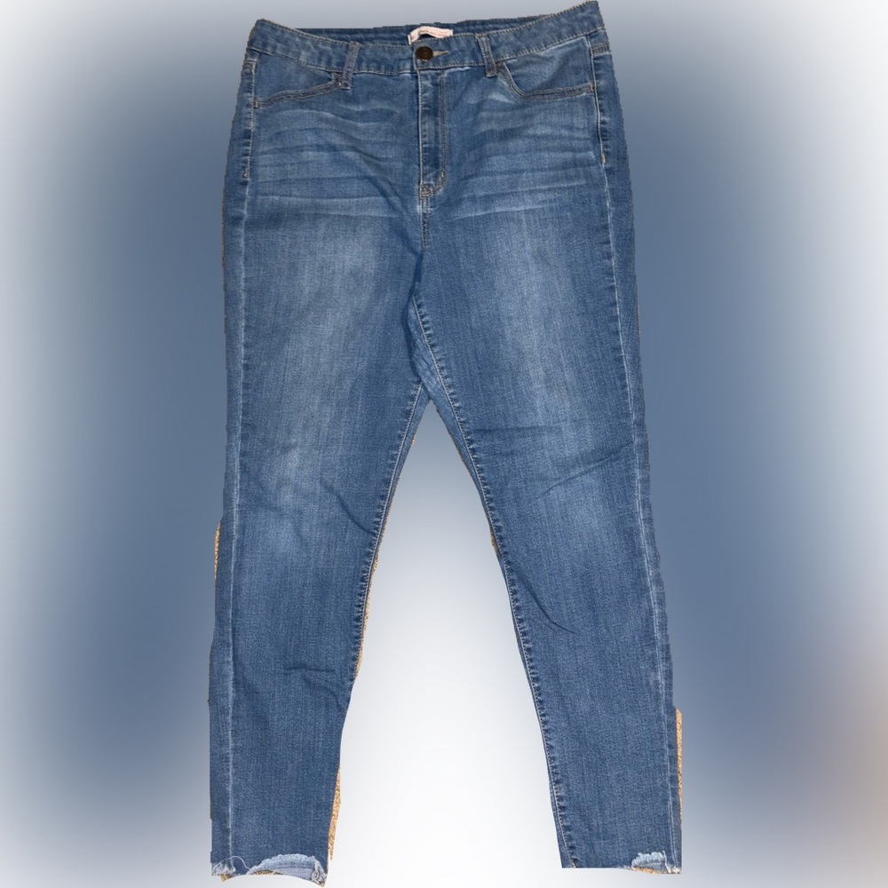 High rise skinny jeans